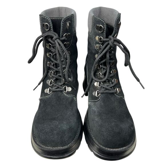 Rare Steve Madden Hilly Vintage 90’s Y2K Black Chunky Heel Boot Size US 7.5 - Picture 7 of 12